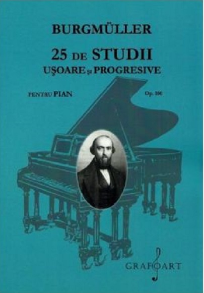 25 de studii usoare si progresive pentru pian. Opus 100