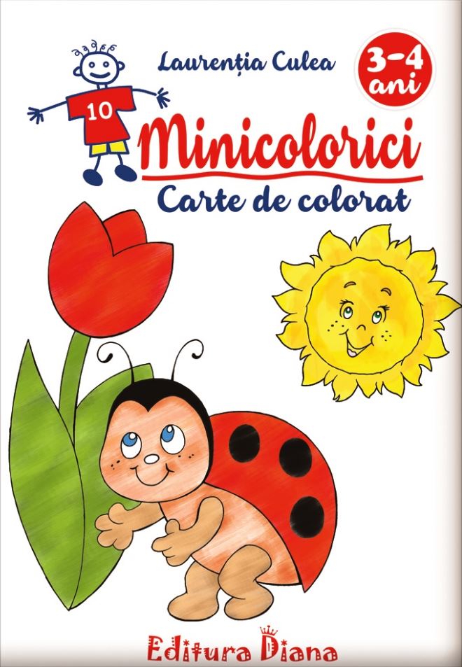 Minicolorici - Carte de colorat 3-4 ani