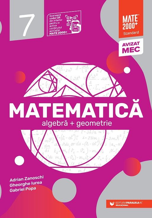 Matematica. Algebra, geometrie. Clasa a VII-a. Standard