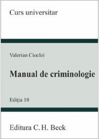 Manual de criminologie