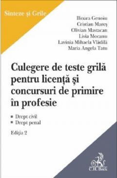 Culegere de teste grila pentru licenta si pentru concursuri de primire in profesie