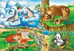 Puzzle 2x12 piese - ZOO
