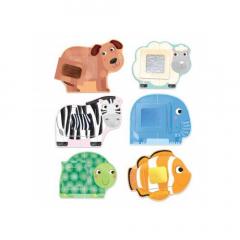 Puzzle educativ - Montessori Tactile Animals