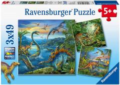 Puzzle 3x49 piese - Farmecul Dinozaurilor