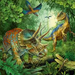 Puzzle 3x49 piese - Farmecul Dinozaurilor