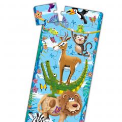 Puzzle 51 piese - Long & Tall - Big to Small Animals