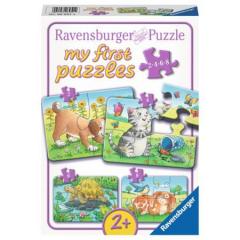 Puzzle - Animale, 2/4/6/8 piese