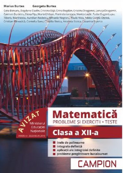 Matematica - Probleme si exercitii, teste pentru clasa a XII-a