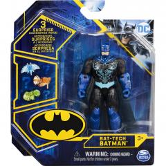 Figurina - DC - Bat-Tech Batman cu 3 Accesorii, 10 cm