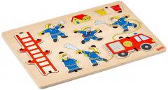 Puzzle din lemn - Brigada de Pompieri