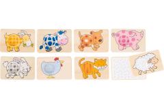 Joc educativ - Memo - Animals Patterns