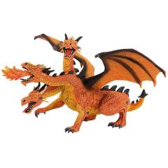 Figurina - Dragon Orange cu 3 capete