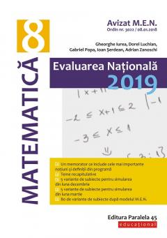 Matematica. Evaluare Nationala 2019. Clasa a VIII-a