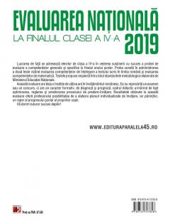 Evaluarea Nationala 2019 la finalul clasei a IV-a. Limba romana. Matematica