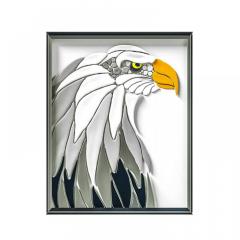 Set pictura - Hand Lighting - Eagle, pictura 3D cu argila usoara 45x43 cm