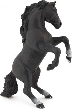 Figurina - Black reared up horse