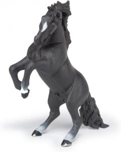 Figurina - Black reared up horse