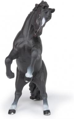 Figurina - Black reared up horse
