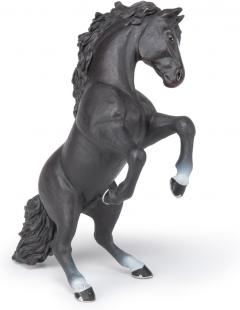 Figurina - Black reared up horse