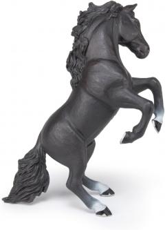 Figurina - Black reared up horse