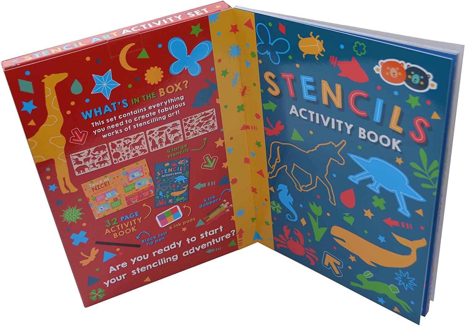 Stencil Dabbers Activity Book Kit