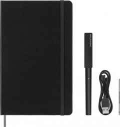 Set carnet si pix - Moleskine Smart Writing - Black