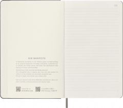 Carnet - Moleskine Smart - Large, Hard Cover, Ruled - Black