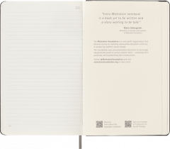 Carnet - Moleskine Smart - Large, Hard Cover, Ruled - Black