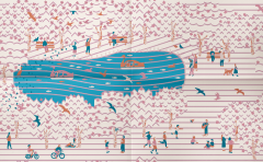 Set 2 carnete - Moleskine Limited Edition - Hard Cover, Large, Ruled and Plain - Sakura