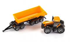 Jucarie - JCB Tractor with Dolly and Tipping Trailer