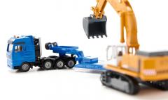 Jucarie - Heavy Haulage Transporter with Flat-Bed Trailer