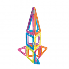 Joc magnetic de constructie - Sky Rocket, 21 piese