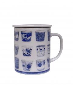 Cana din portelan - Blue & White Cup