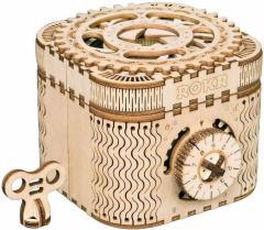 Puzzle 3D din lemn - Treasure Box, 123 piese