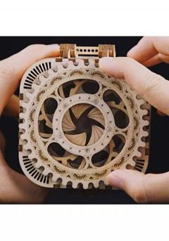 Puzzle 3D din lemn - Treasure Box, 123 piese