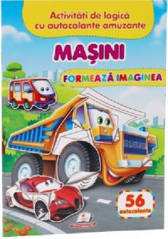 Masini - Formeaza imaginea + 56 autocolante
