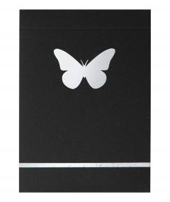Carti de joc - Butterfly Black Silver Gilded Marked