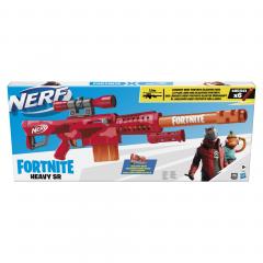 Jucarie - Nerf Blaster Fortnite - Heavy SR, 6 Proiectile