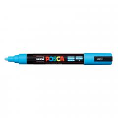 Marker - Posca PC-5M, albastru deschis