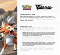 Pokemon TCG: V Battle Deck Lycanroc vs. Corviknight