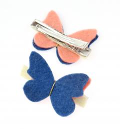 Set 2 clame - Handmade - Fluturi