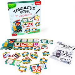 Puzzle educativ - Trenuletul vesel - Numere, forme, culori