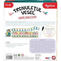 Puzzle educativ - Trenuletul vesel - Numere, forme, culori