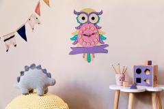 Ceas de perete - Bufnita