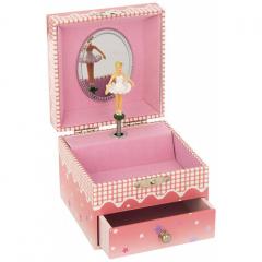 Cutie muzicala rosie - Balerina - Roz