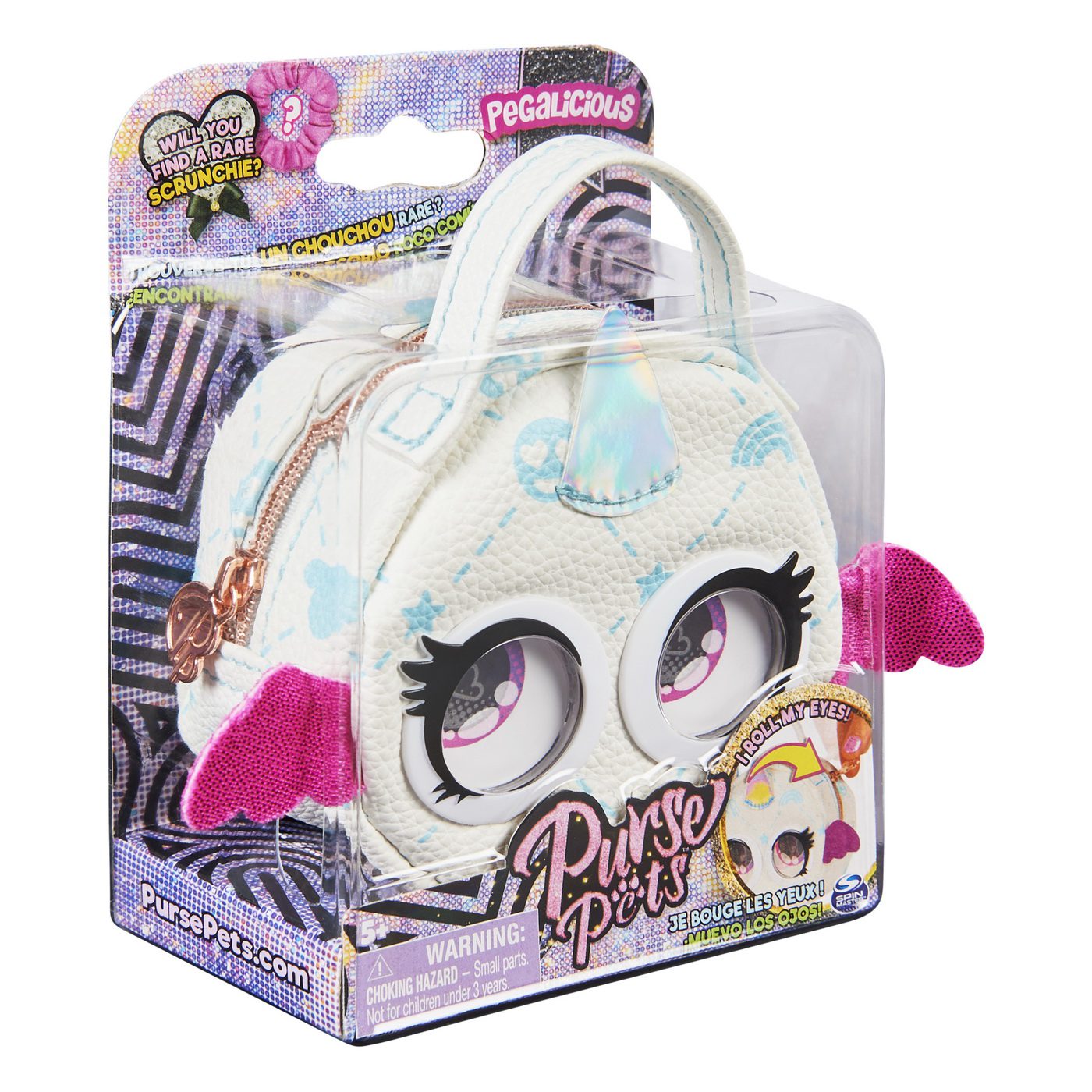 Geanta mini Purse Pets Pegasus Alb Spin Master