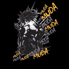 Tricou S - Man - Jojo’s Bizarre Adventure - Muda - Black