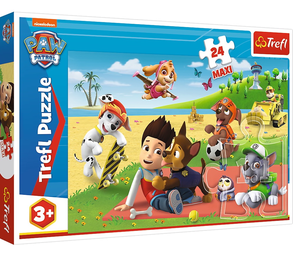 Puzzle - Patrula Catelusilor - Distractia la plaja - Trefl