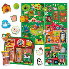 Puzzle educativ - Montessori - Joaca la ferma