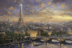 Puzzle 1000 piese - Thomas Kinkade - Paris - City of Love